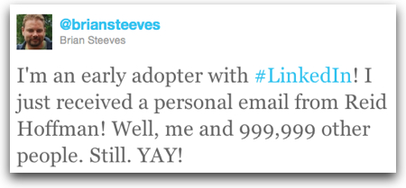 Twitter   Brian Steeves I m an early adopter with