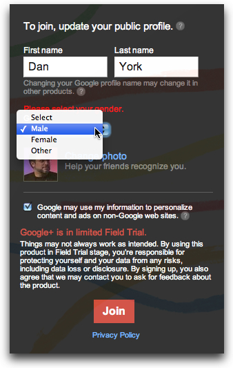 Googleplusgenders