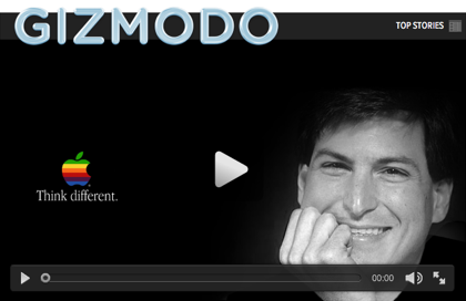 Gizmodo stevejobs tribute