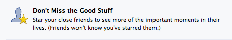 Facebook close friends