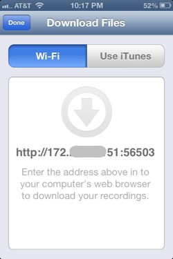 Irecorder wifi