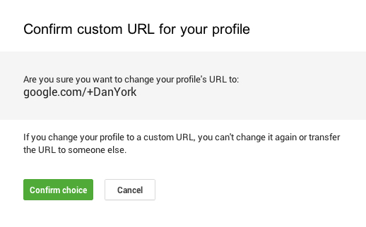 Google custom url confirm 2