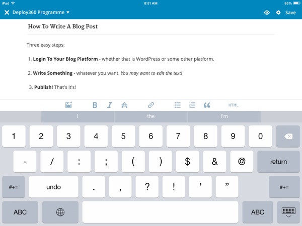 WP iOS app after upgrade