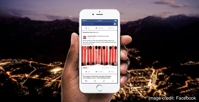 Facebook live audio
