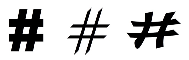 Octothorpes hashtags 660