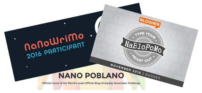 NaNoWriMo NaBloPoMo 2016