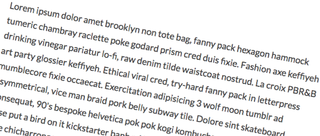 Hipster ipsum
