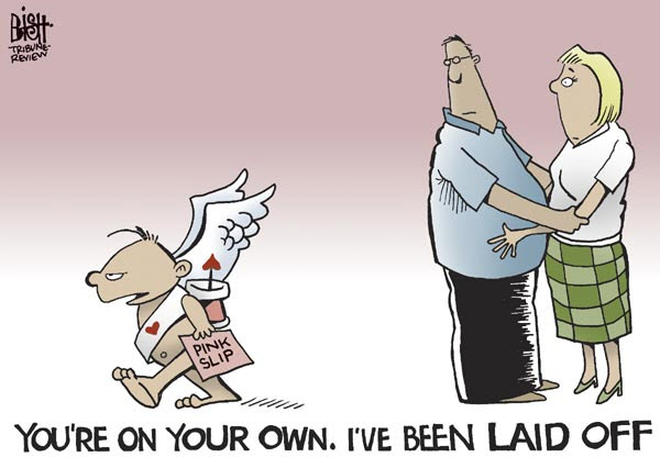 100214 Valentine's Day Cartoon Cupid Laid Off