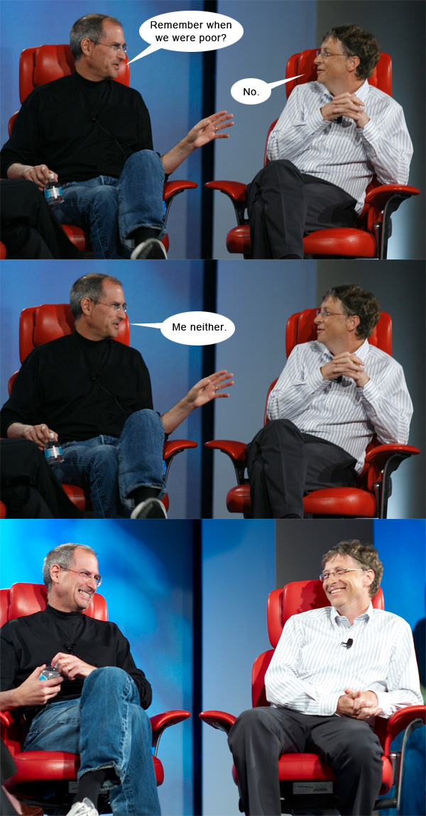 Steve Jobs and Bill Gates Remember When