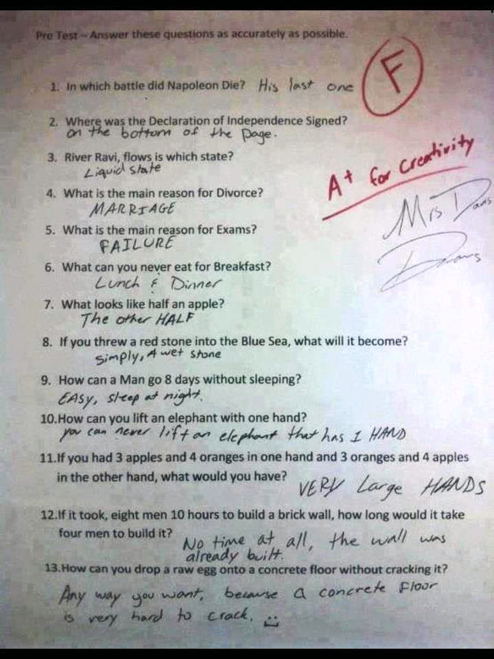 130504 Test of Common Sense