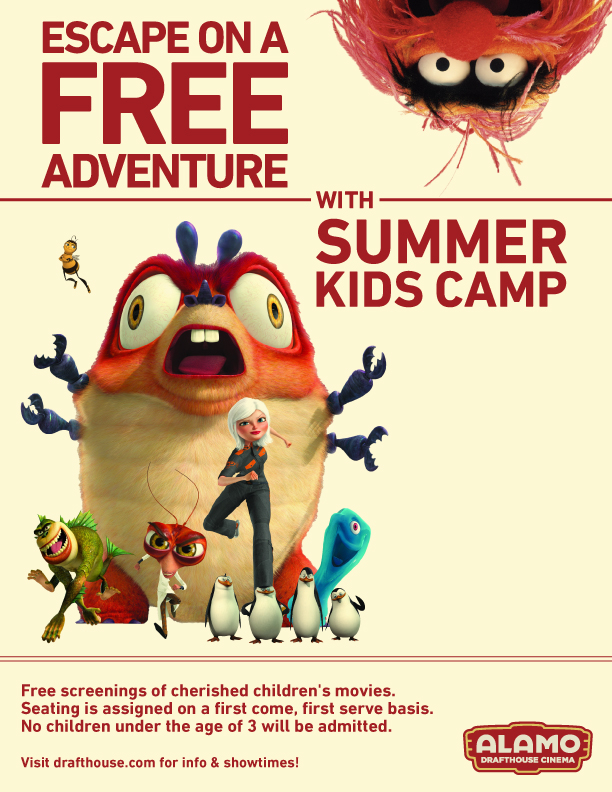 FREE Summer Kids Camp at Alamo Drafthouse