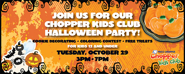 Price Chopper Kids Club FREE Halloween Party