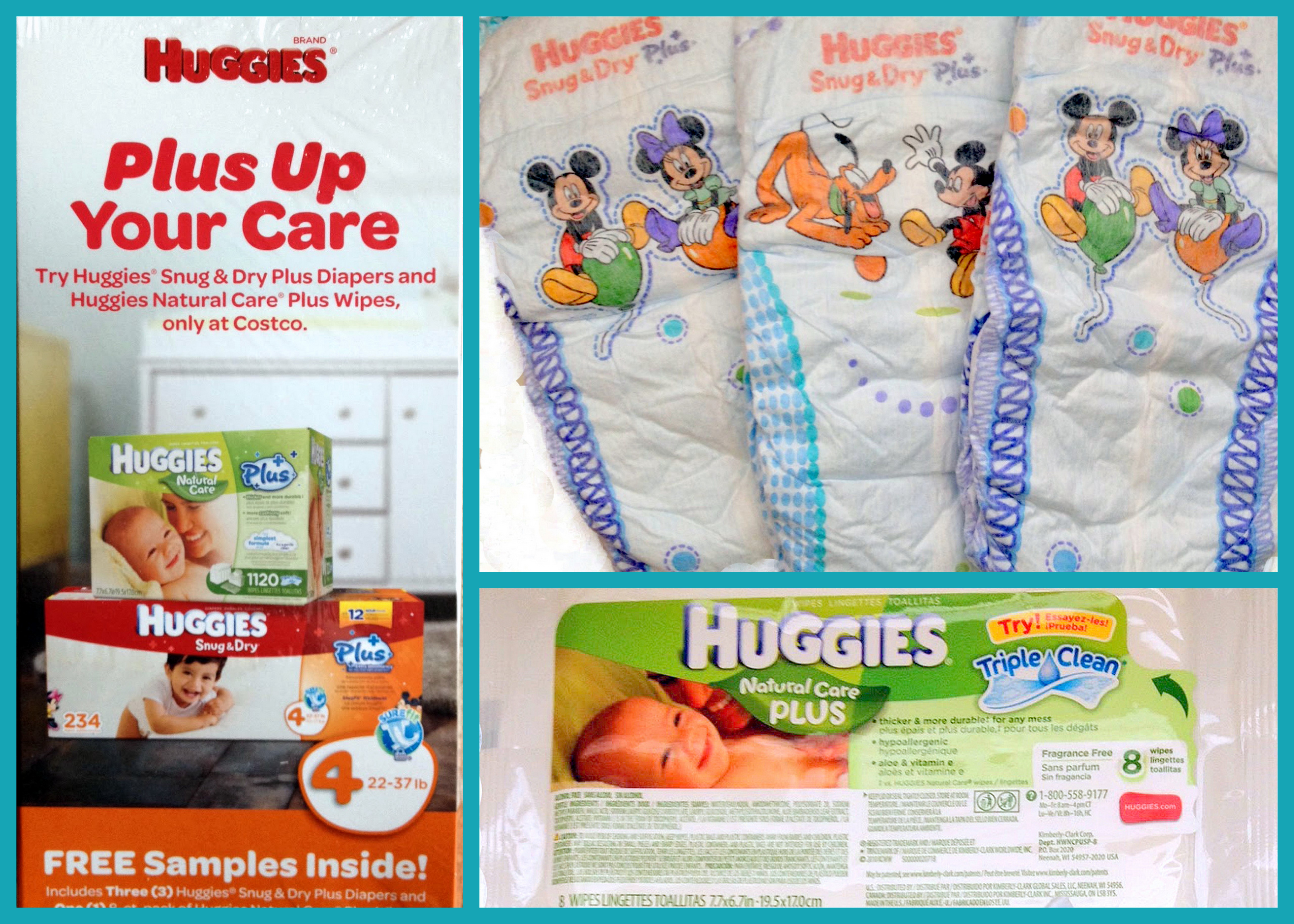 FREE sample pack of Huggies Diapers and Wipes from Costco