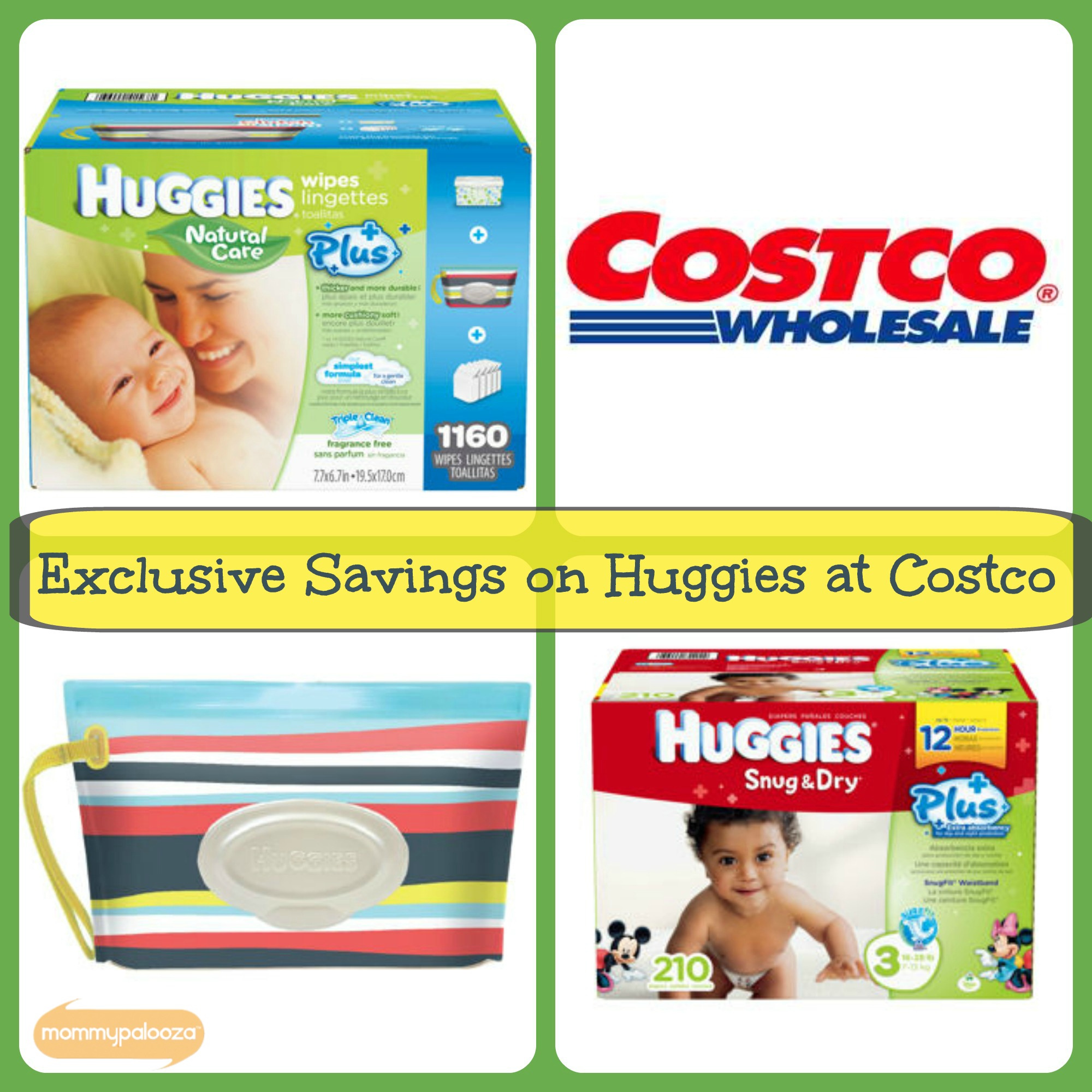 Save money on Huggies diapers and wipes at Costco