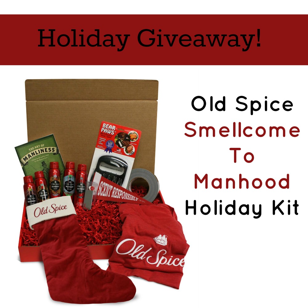 Old Spice #SmellcomeToManhood Holiday Kit giveaway