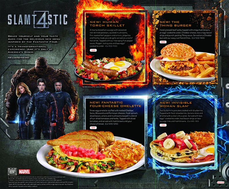Denny's Announces Fantastic Four Sweepstakes and Slamtastic 4 Limited Time Menu #DennysDiners
