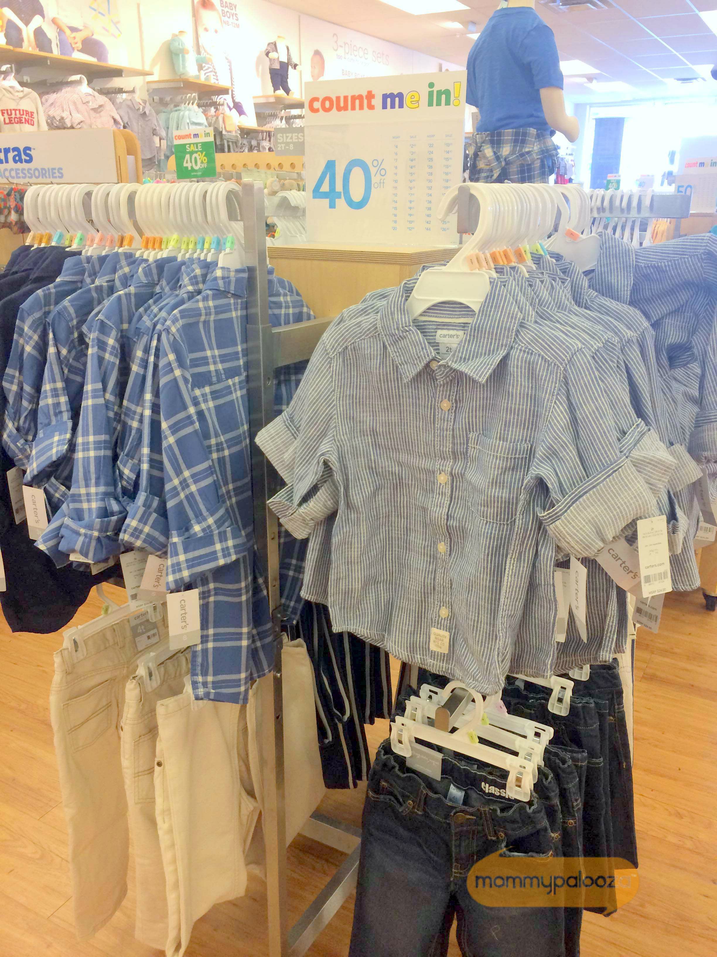 Carter's stores have everything your kids need for back to school season. With their fantastic sales and coupons like this, you can get a great deal on kids' jeans, tops, accessories, and all the basics. Their quality is really good and I love their fun and playful designs, plus they now carry size 8 - which is great!
