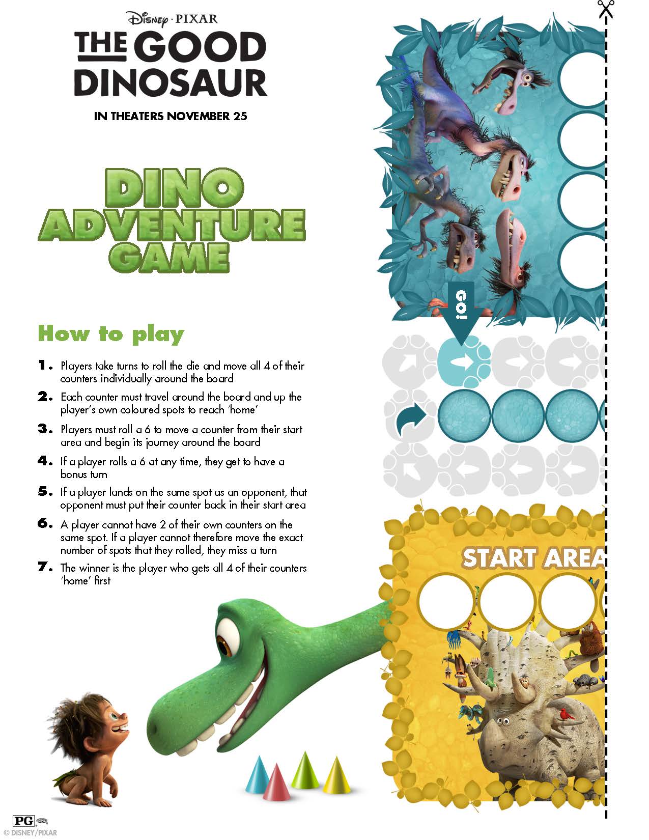 Disney's The Good Dinosaur | Free Printable Activity Sheets