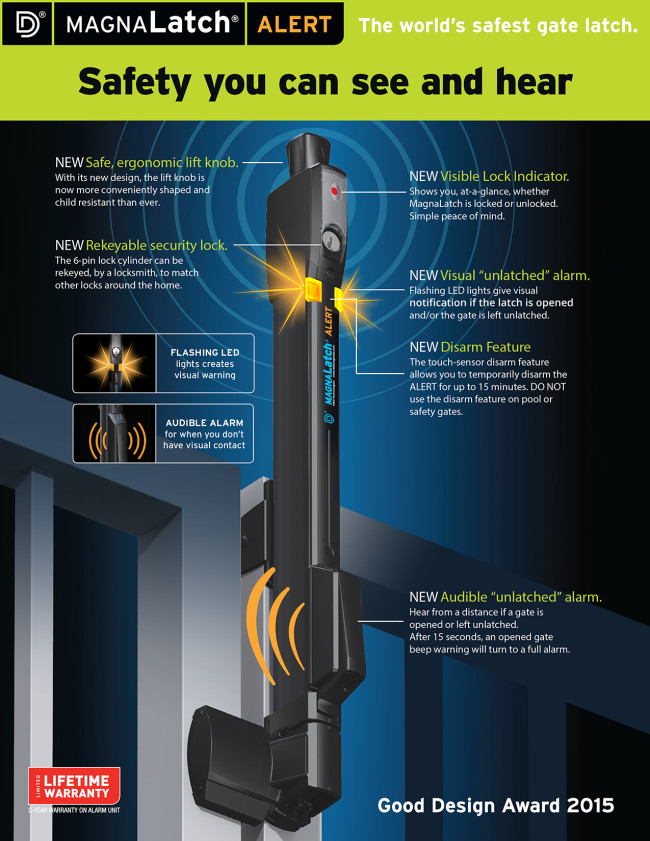 Keep Kids Safe With the MagnaLatch® ALERT+ Gate Lock