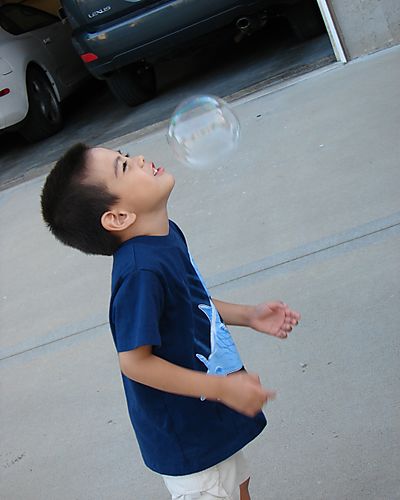 Waiting for the bubble to pop!