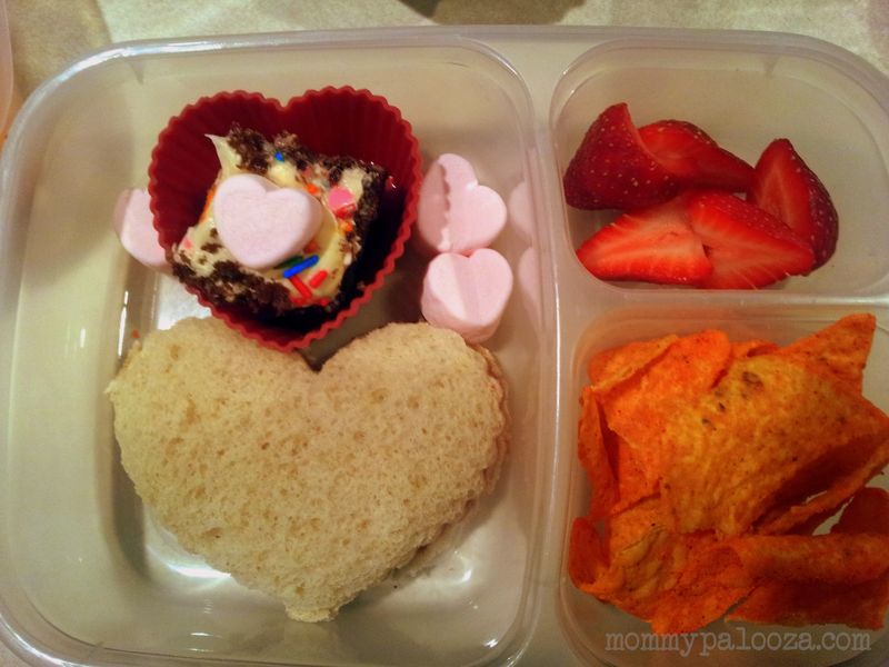Valentine's Day themed lunch for kids
