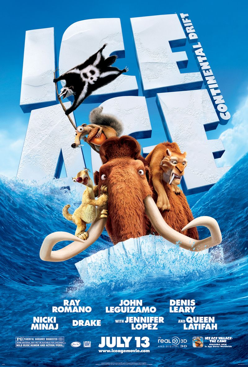 Ice Age: Continental Drift in theaters July 13, 2012