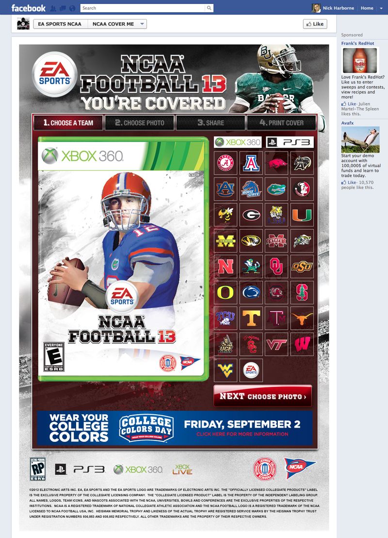 NCAA Football 13 giveaway!