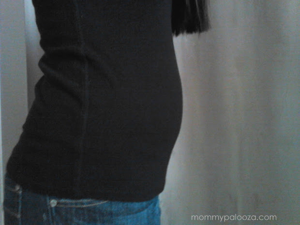 My ever-growing bump at 10 weeks.