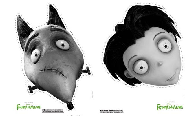 FRANKENWEENIE Halloween masks