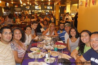 Just a few of my cousins and hubs and I out to dinner!