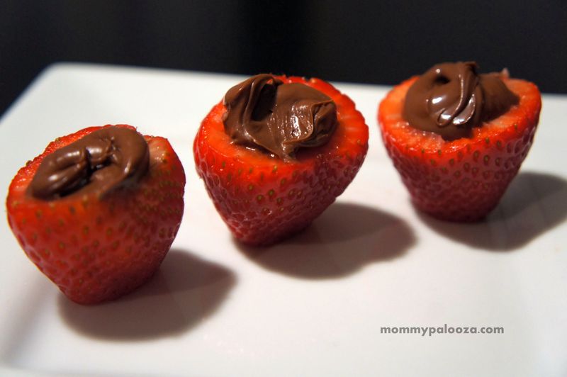Nutella stuffed strawberries!