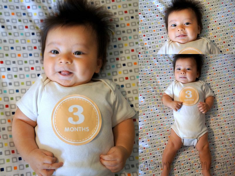 3 months old collage