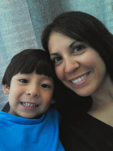 Watching with my son!
