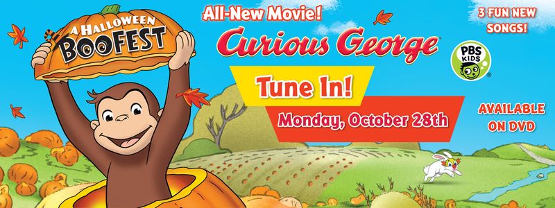 Curious George Halloween BooFest airs October 28th on PBSKIDS