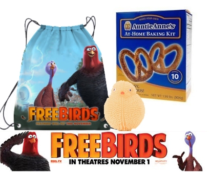 FREE BIRDS movie prize pack giveaway