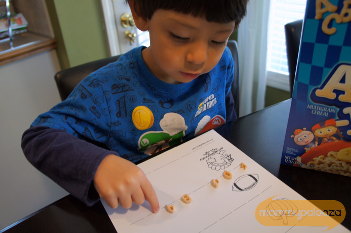 Alpha-Bits cereal printable fall activity