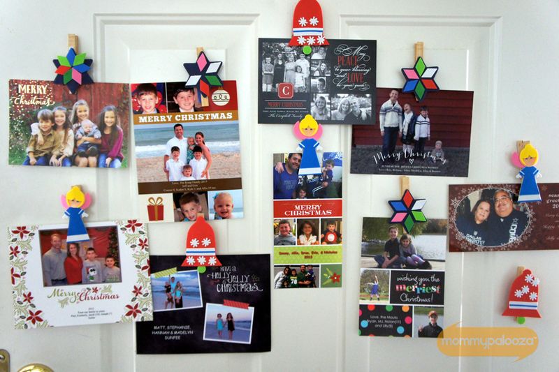 christmas-card-holder-hanger-display-with-clothespin-ornament-craft-kids