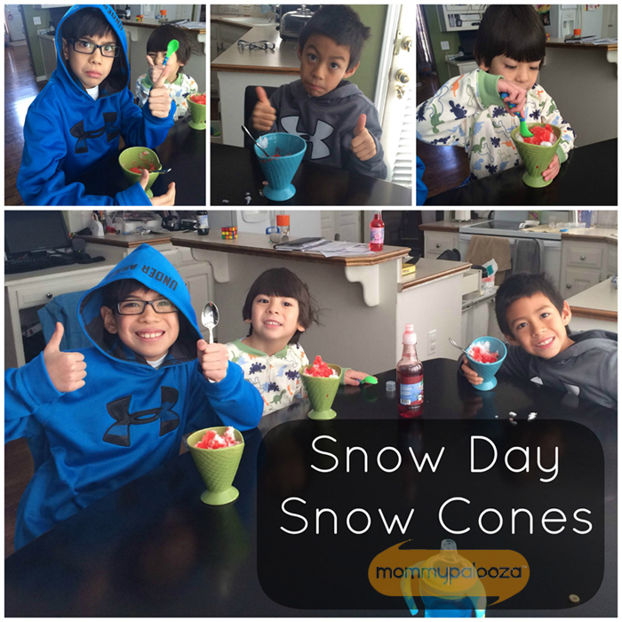 Snow Day fun: Snow Cones