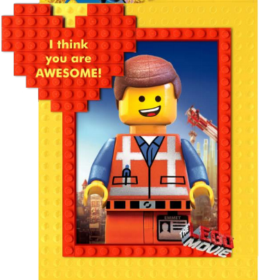 LEGO Movie Valentine's Day Printable Cards