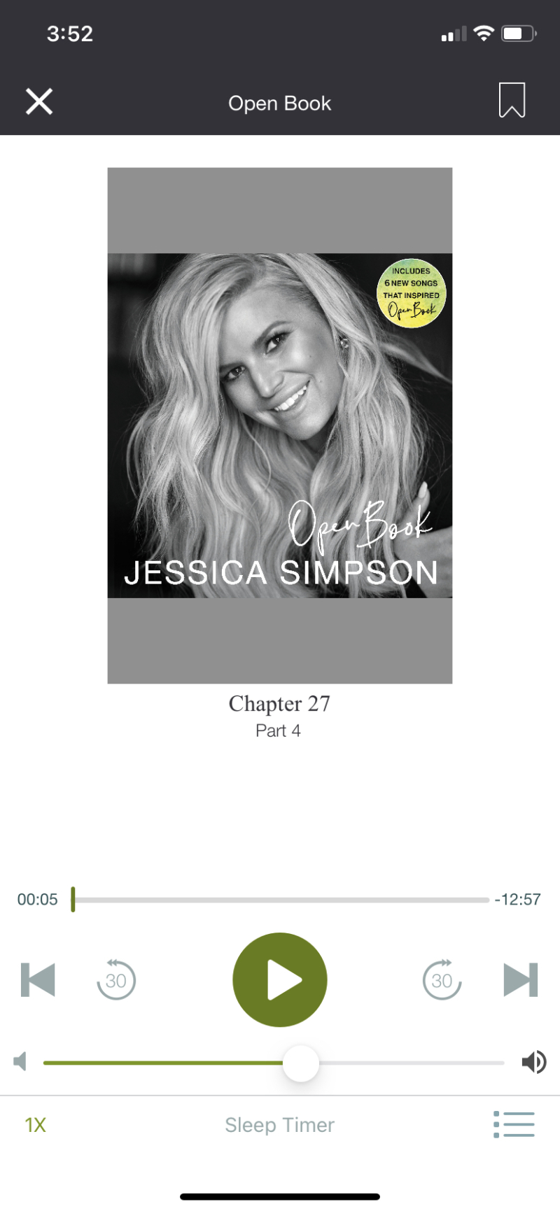 Jessica simpson open book audio book
